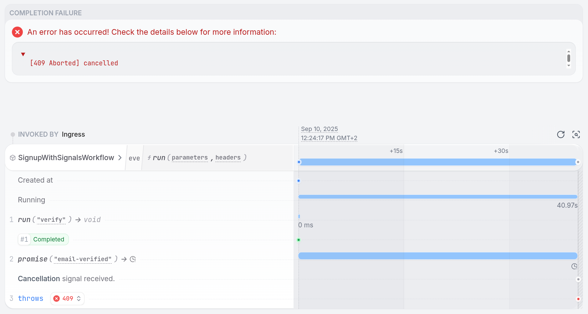 Workflow Cancellation
