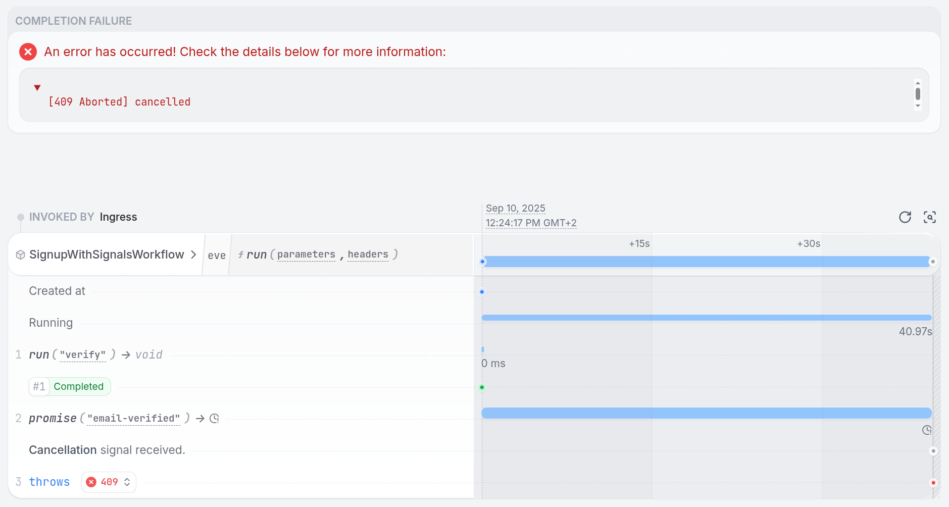 Workflow Cancellation