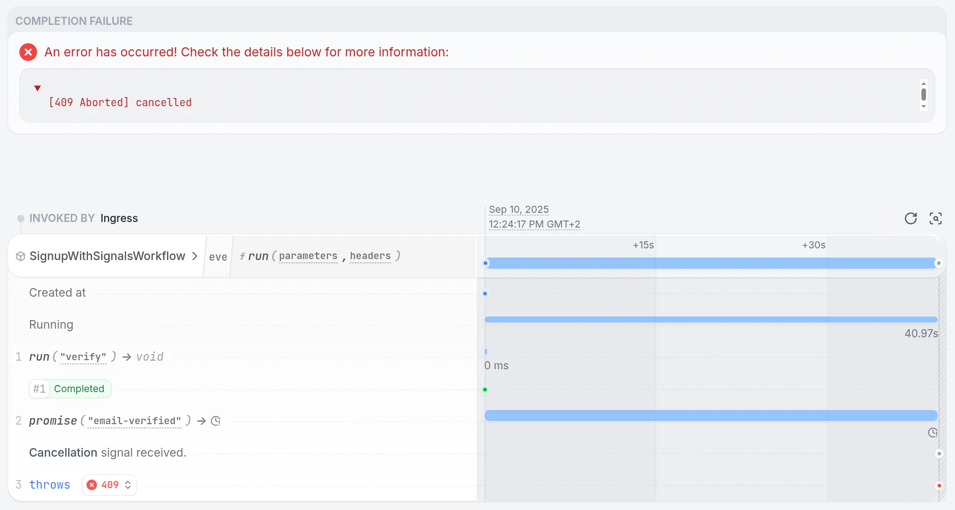 Workflow Cancellation