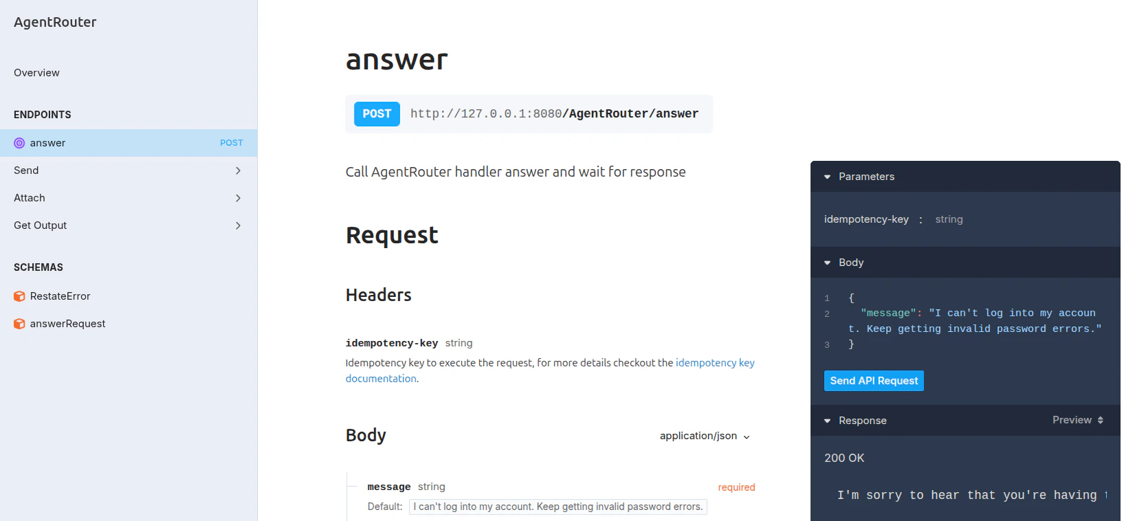 Multi-agent routing - UI