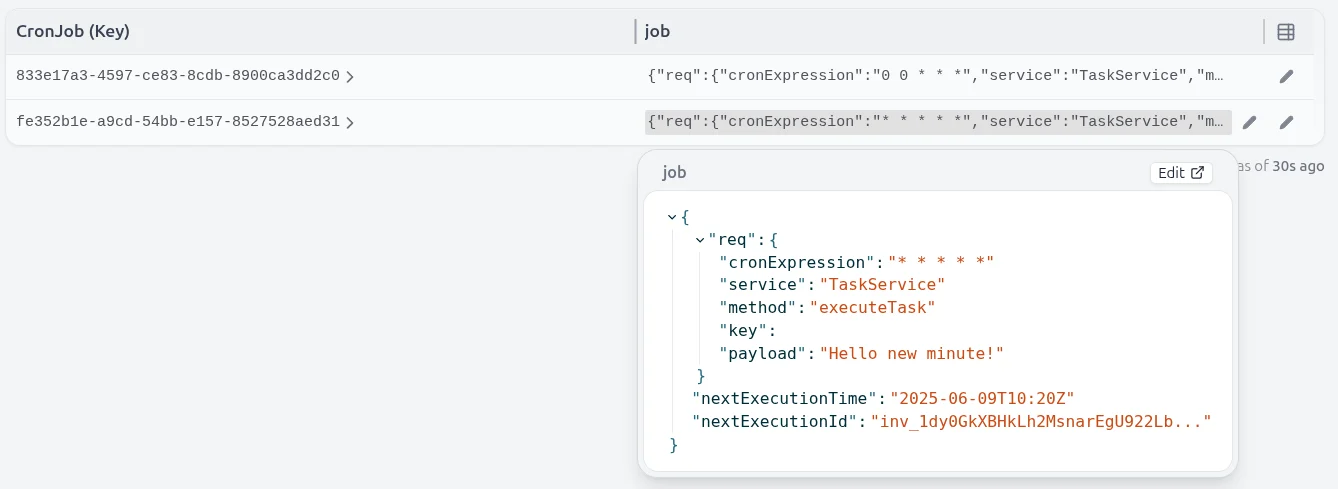 Cron State UI