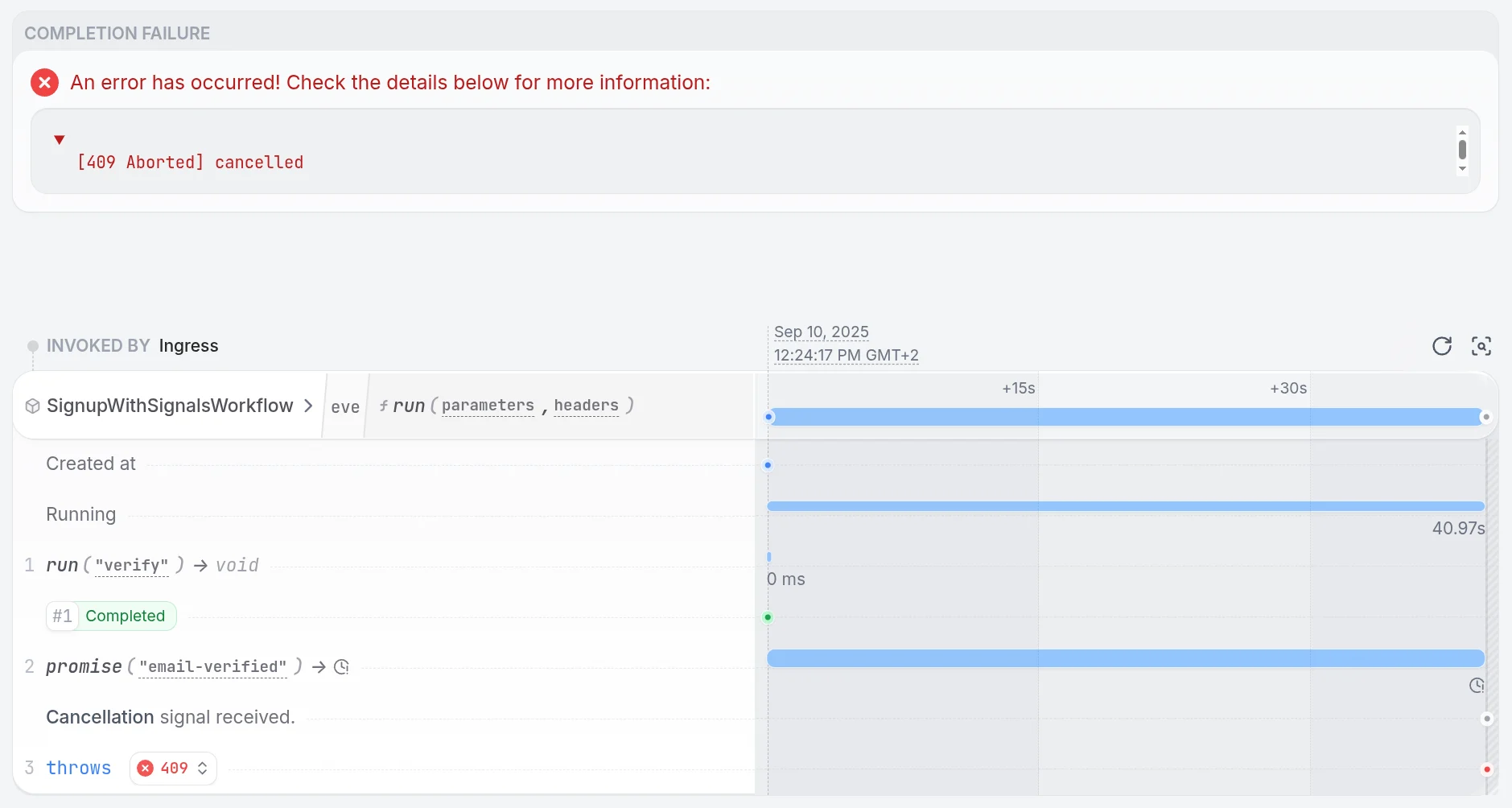 Workflow Cancellation