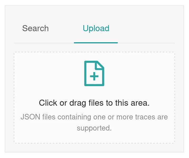 Import trace files in the Jaeger UI