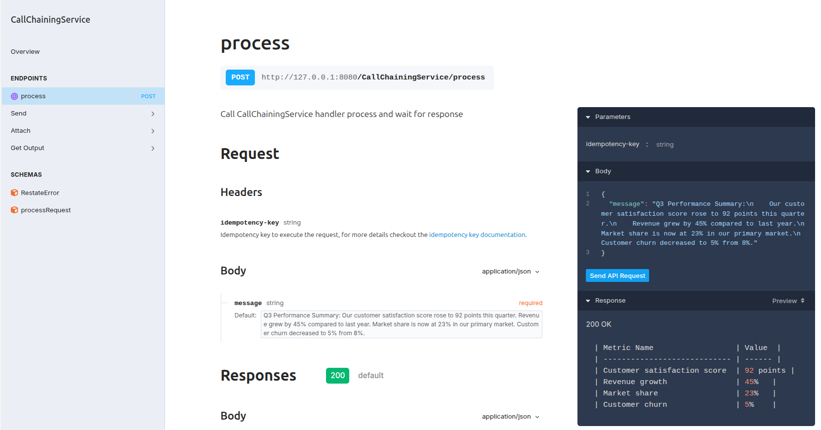 Chaining LLM calls - UI