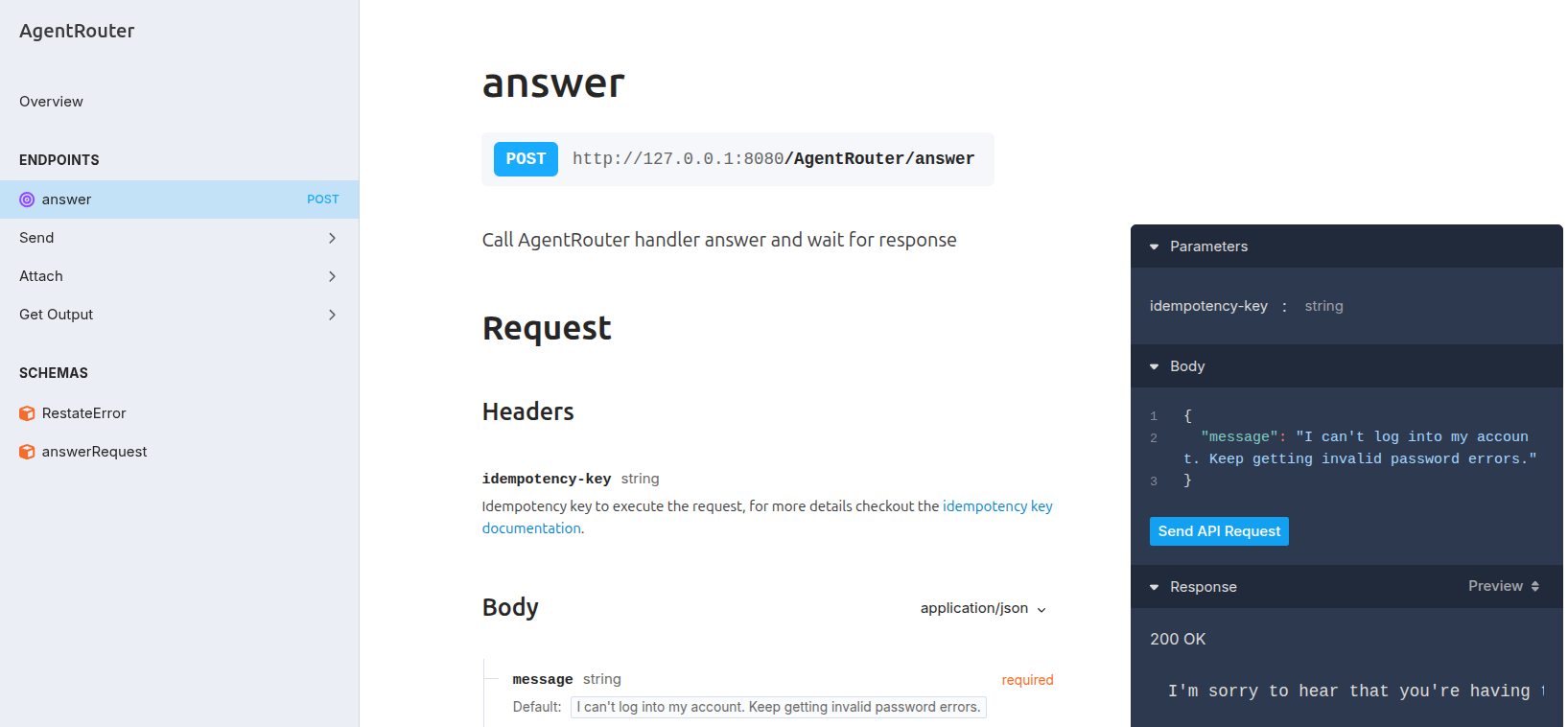 Multi-agent routing - UI