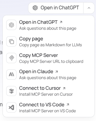 Contextual menu