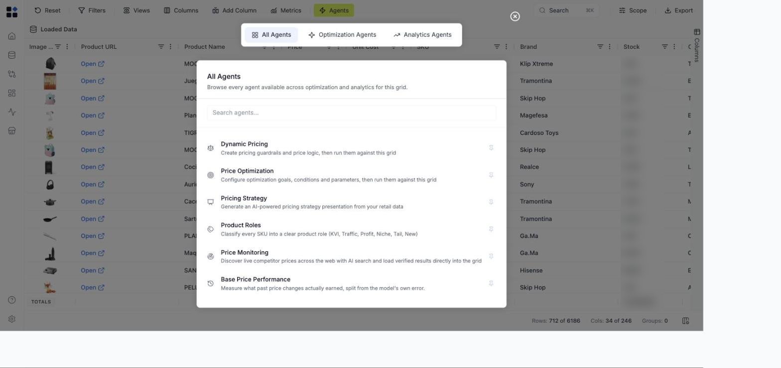 All Agents modal