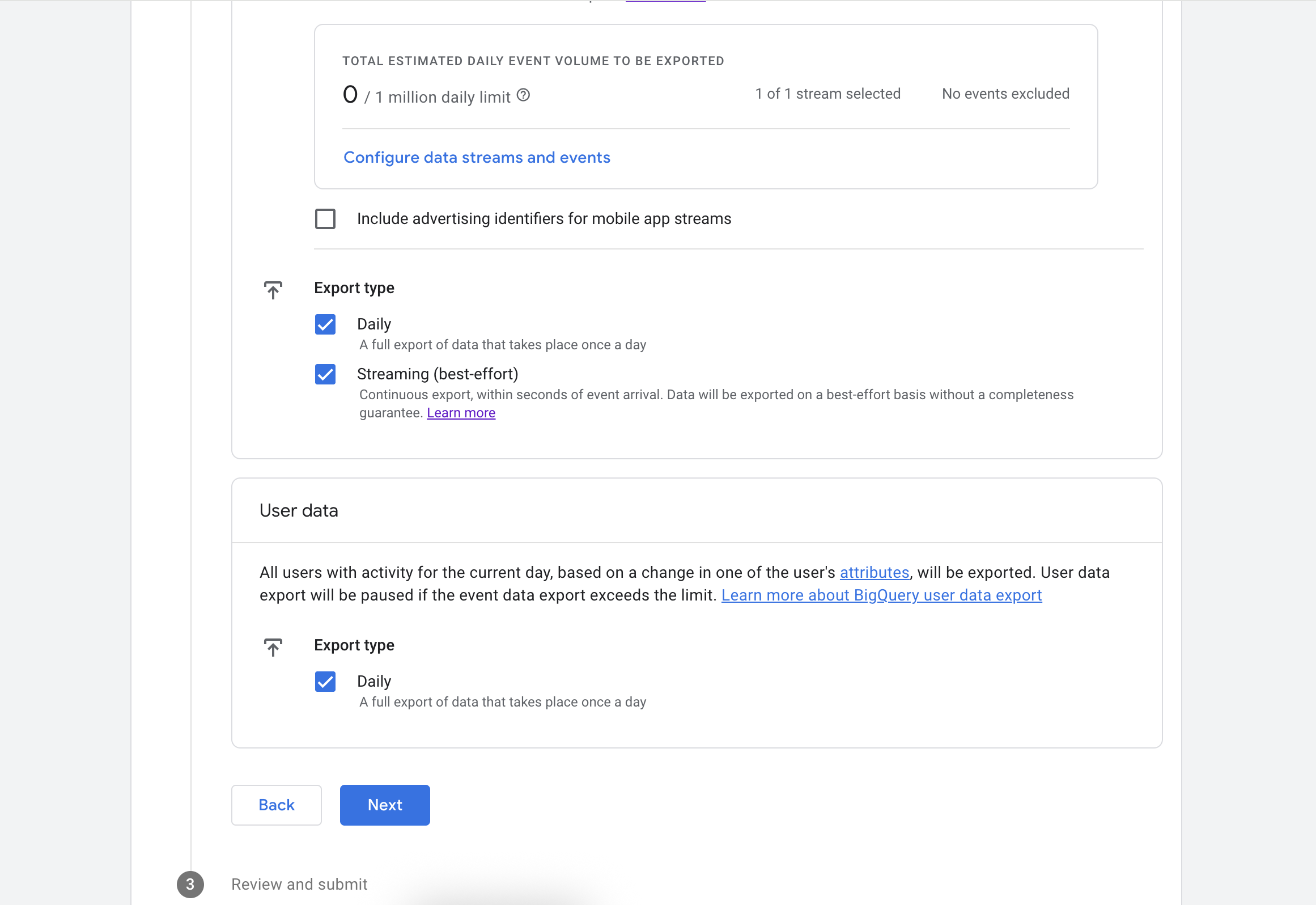 Image highlighting the location of the 'Data location' field on the page