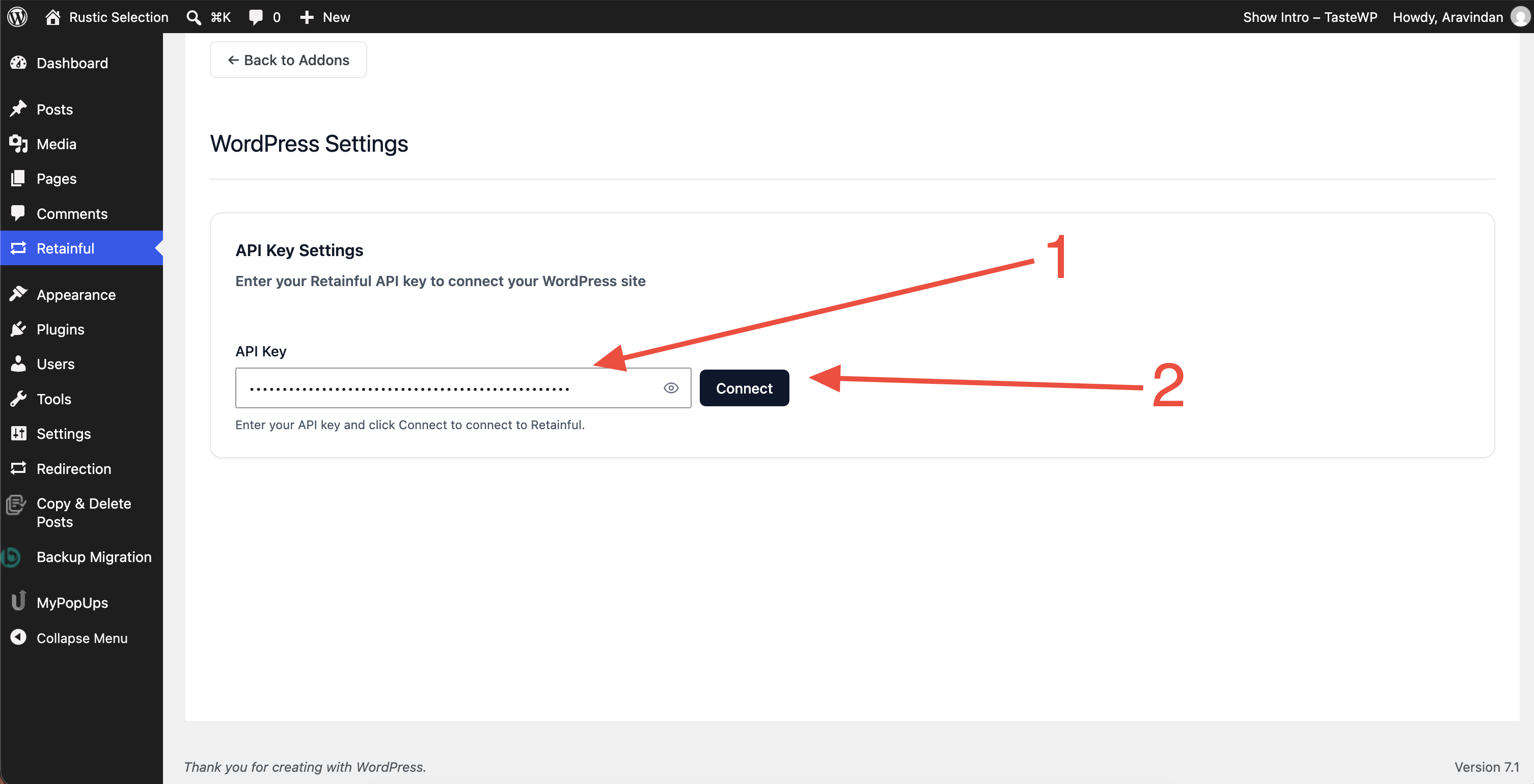 Wordpress Key