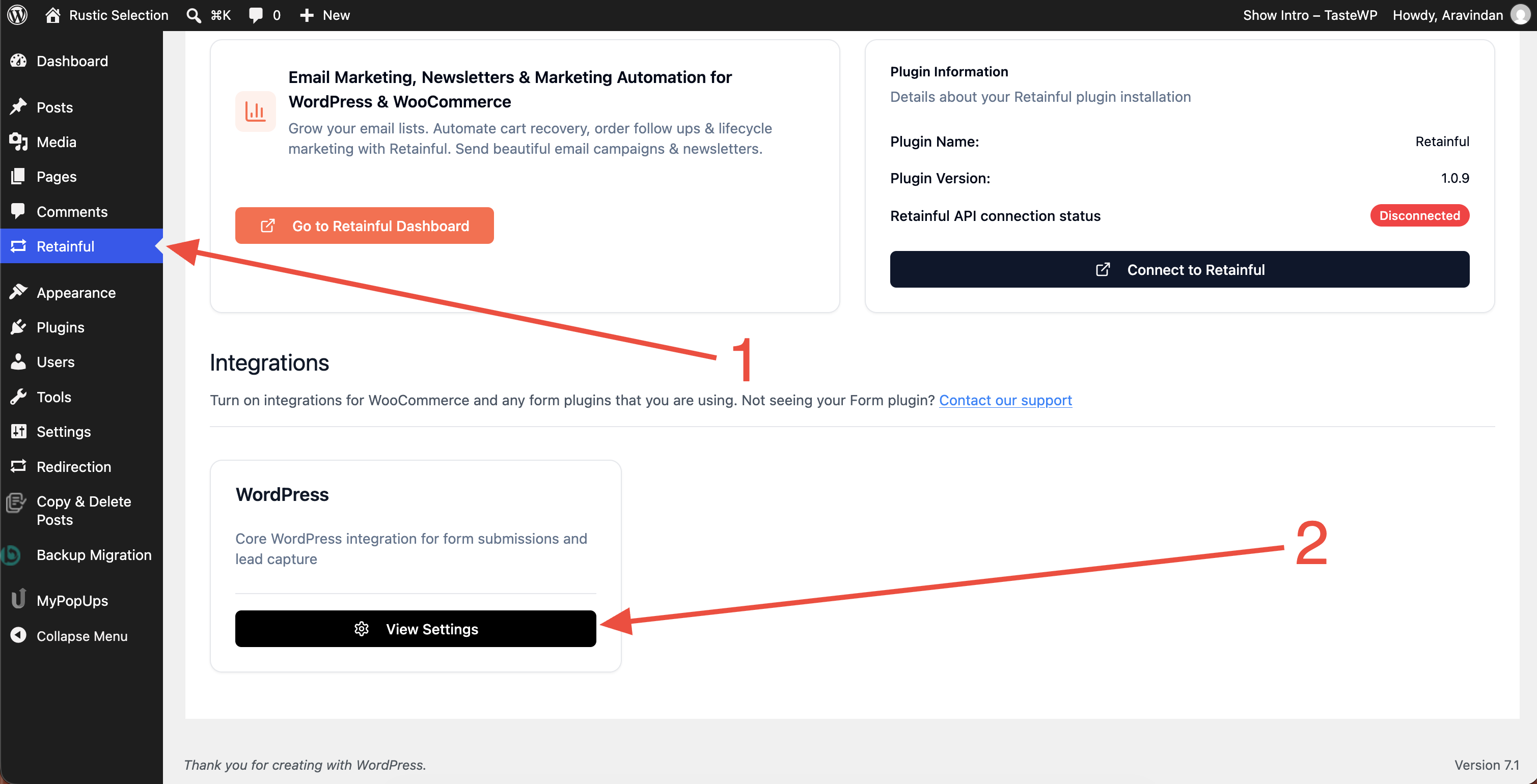 Wordpress Settings