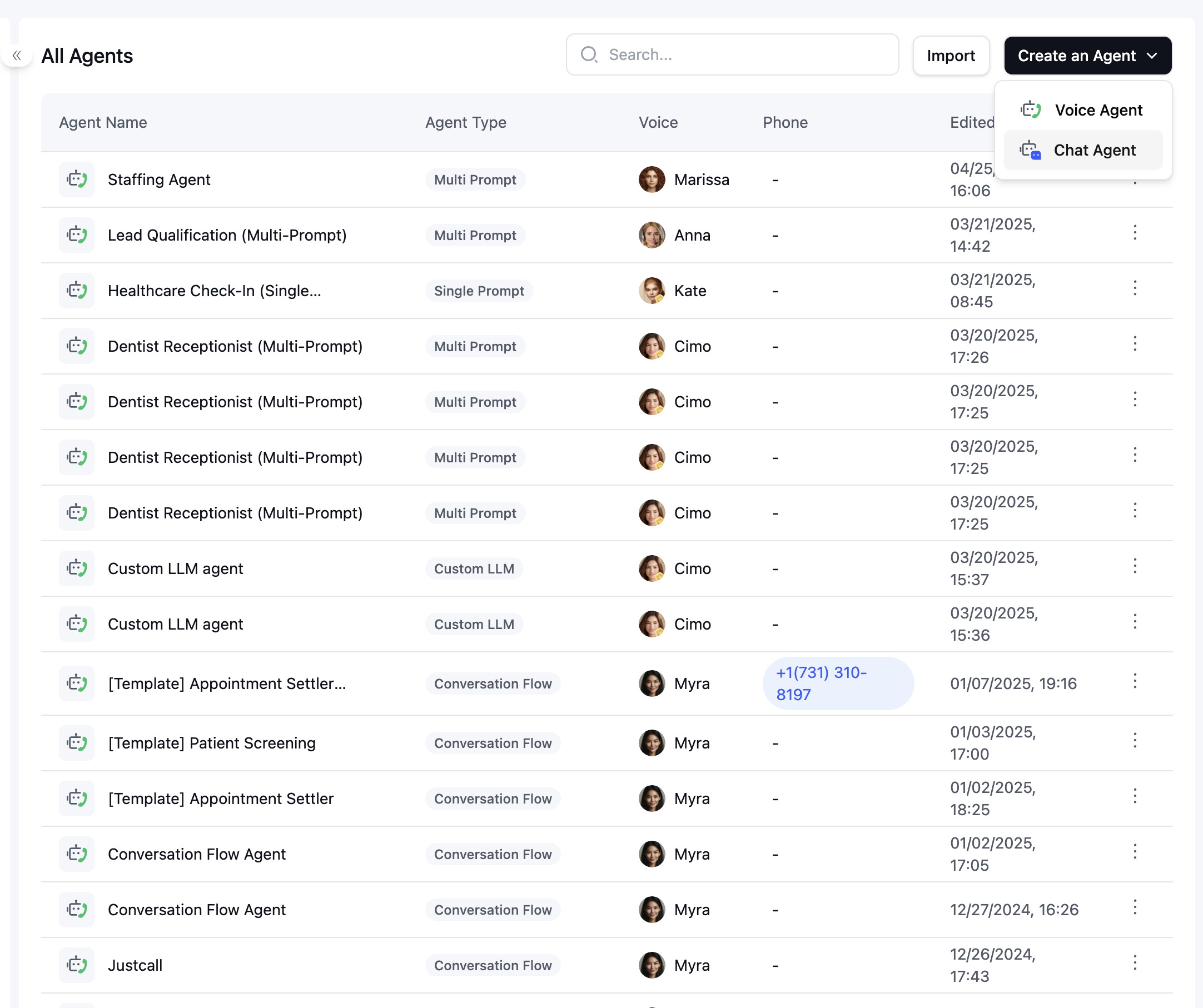 Create a New Chat Agent