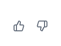 Thumbs up and thumbs down feedback buttons on a Conductor reply