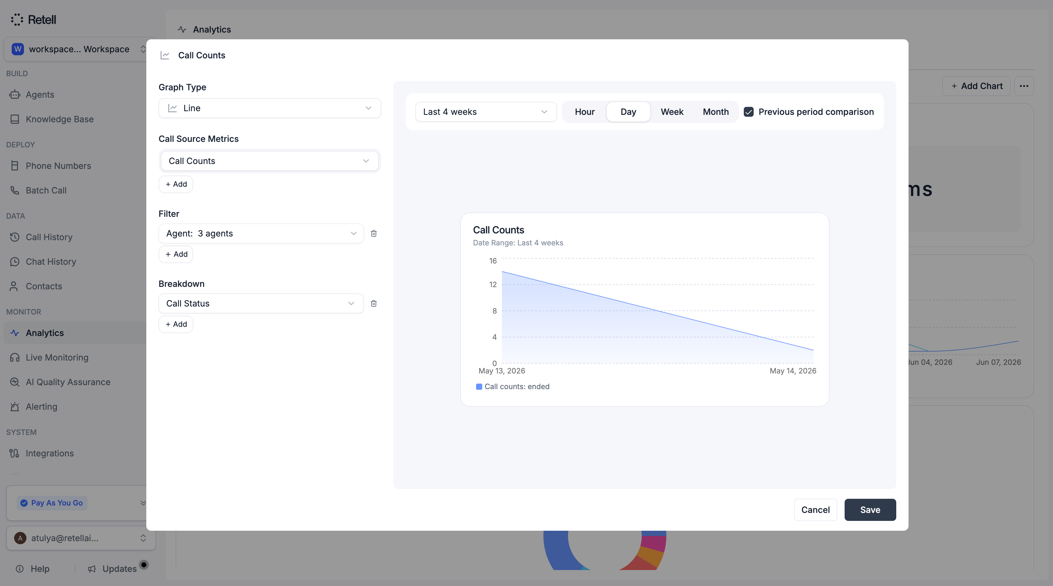 Per-chart filters and breakdowns in the chart editor