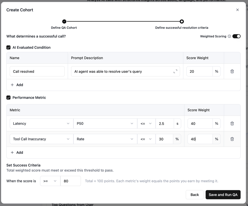 Define Resolution Criteria - Retell AI