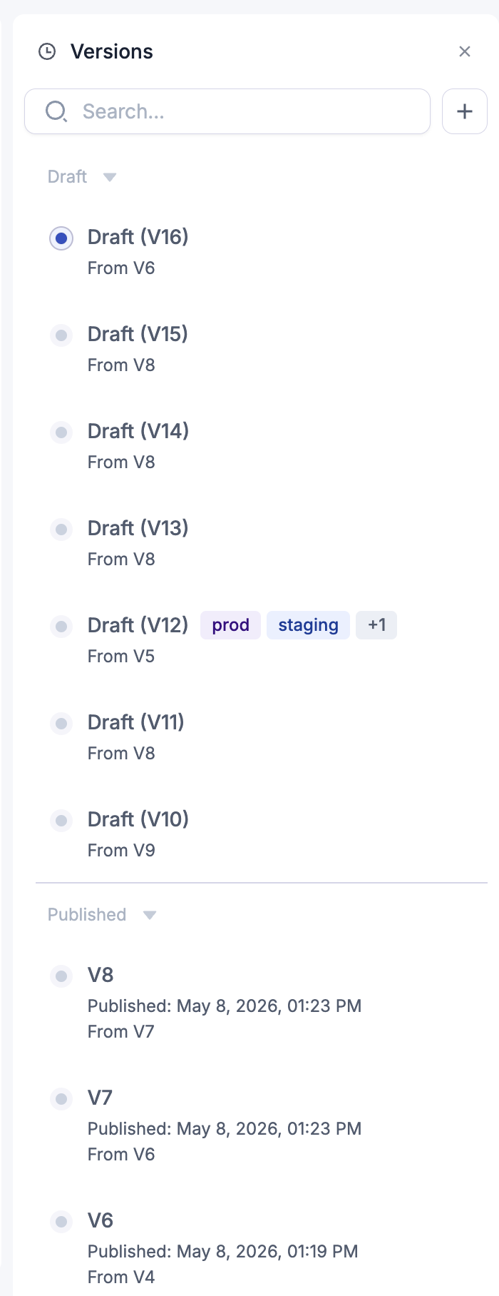 Setup versioning and tags for agents - Retell AI