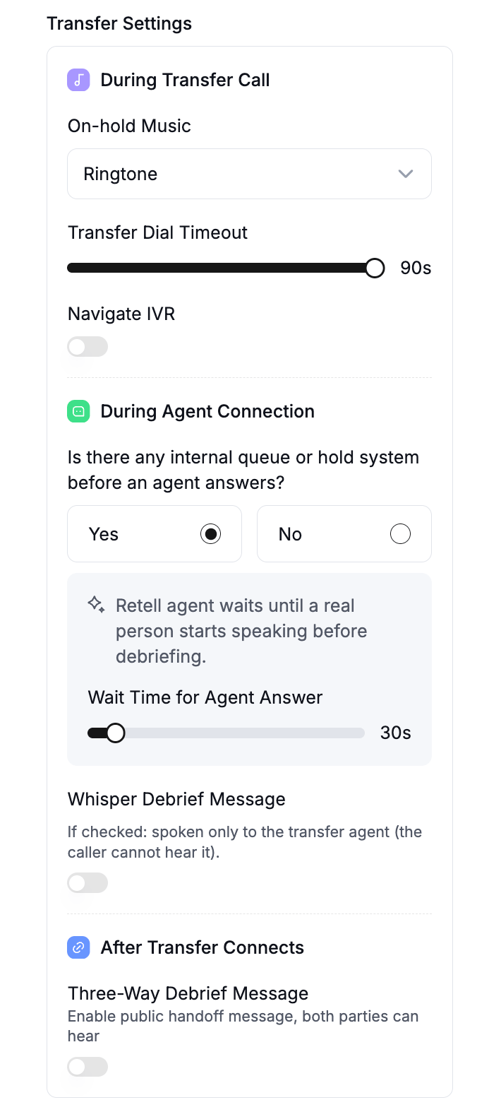 Transfer Complete Prompt Transfer call tool for single & multi-prompt agents - Retell AI