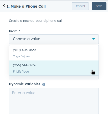 From field selection
