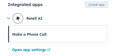 Add Retell AI Make a Phone Call action