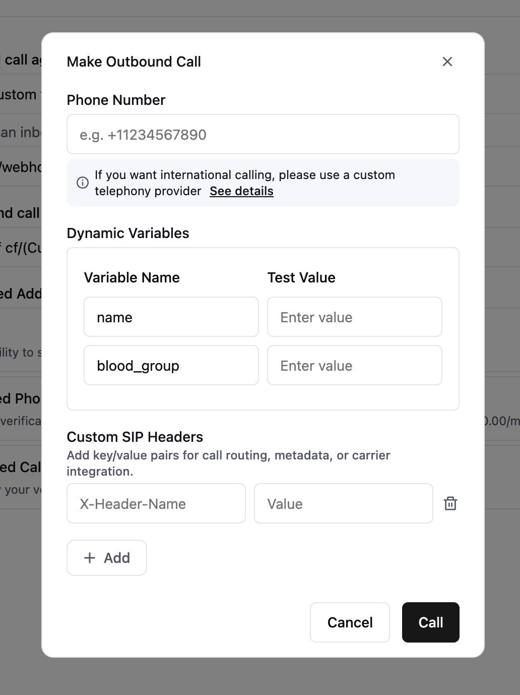 Outbound Calls (Make Calls) - Retell AI