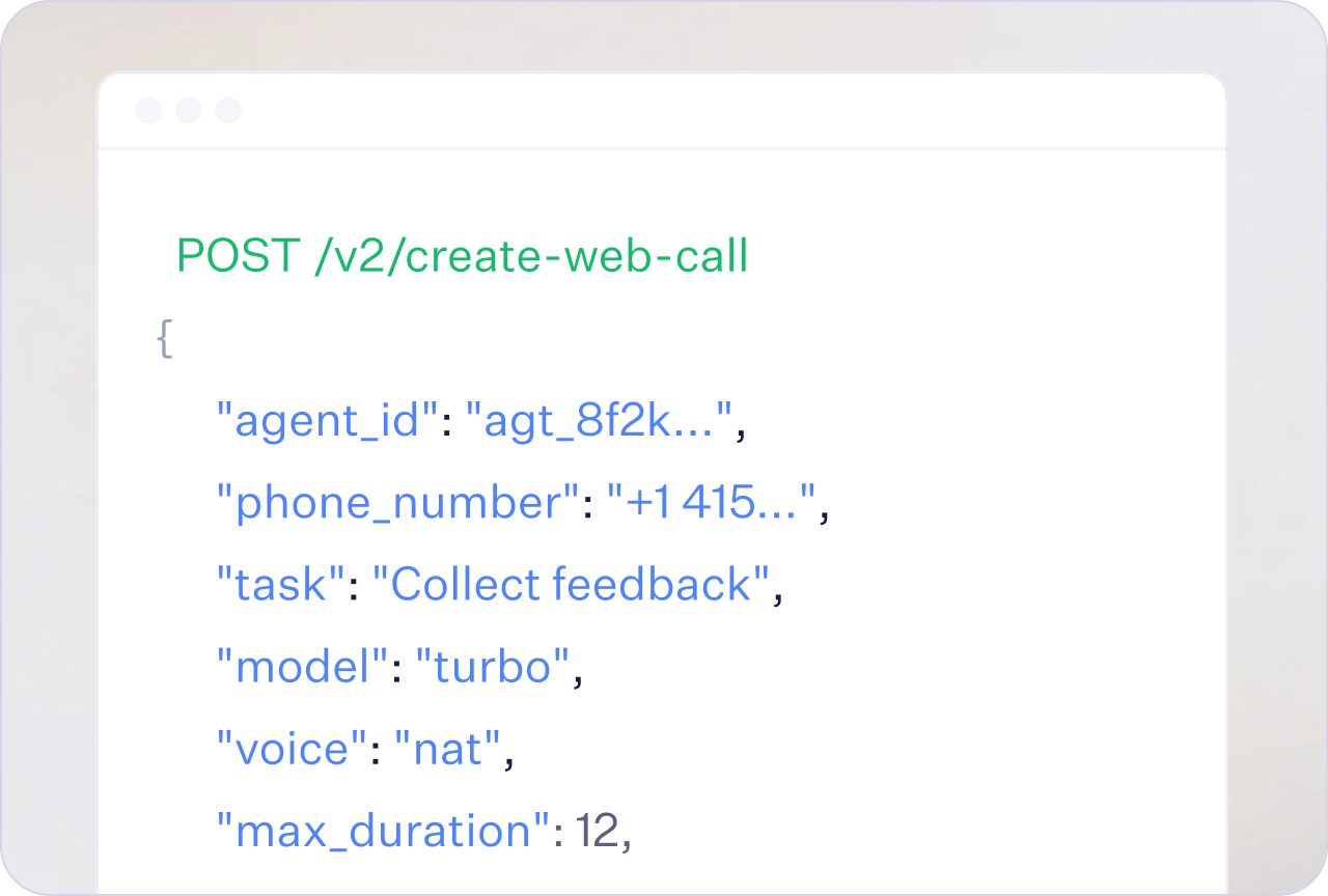 create-web-call