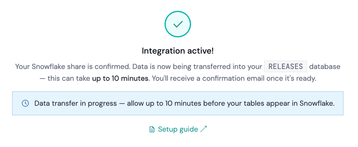 Setting up your Snowflake integration in RevenueBase.