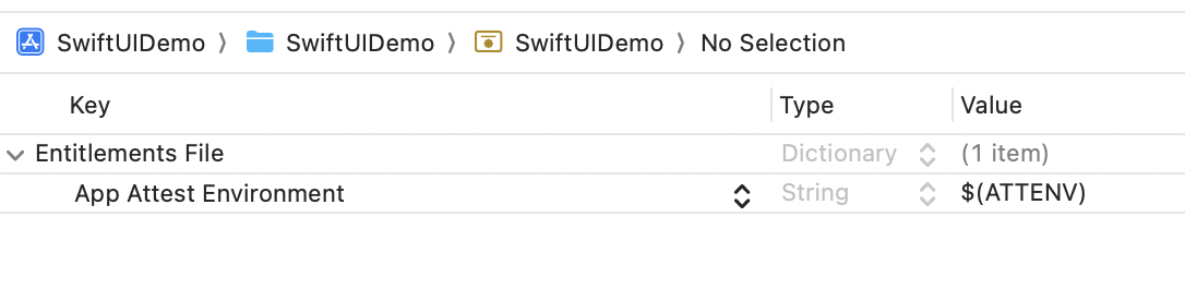 Set the App Attest Environment value