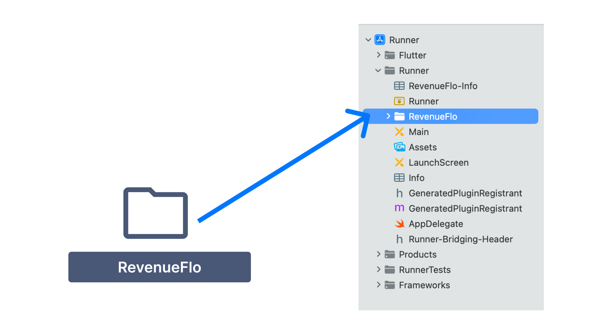 Copy the RevenueFlo SDK to project