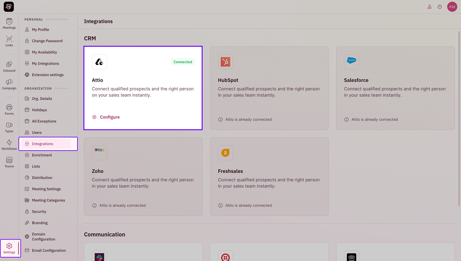 Configure Attio Settings In Revenue Hero