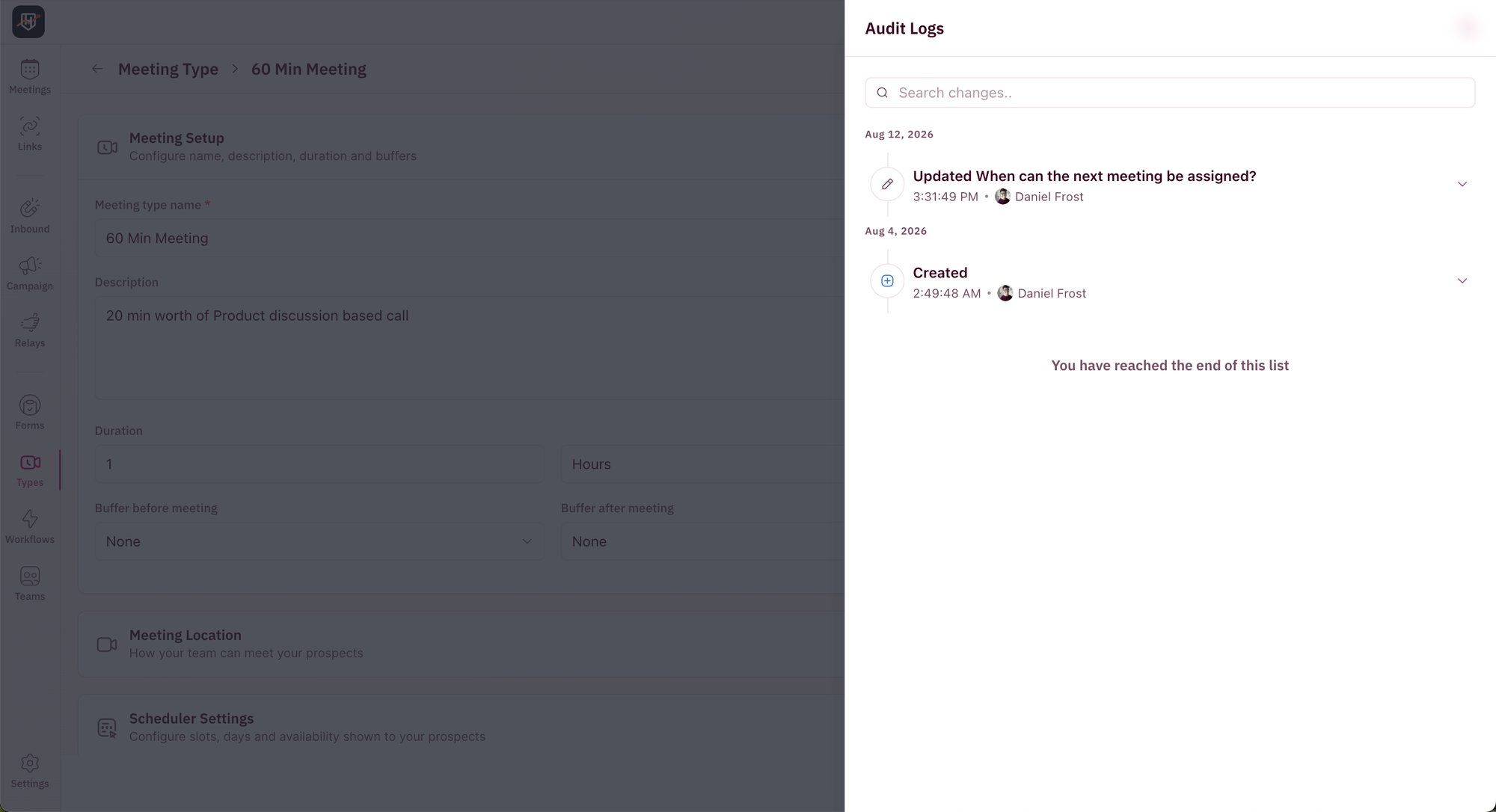 Audit Logs 02 Panel Audit Logs 02 Panel