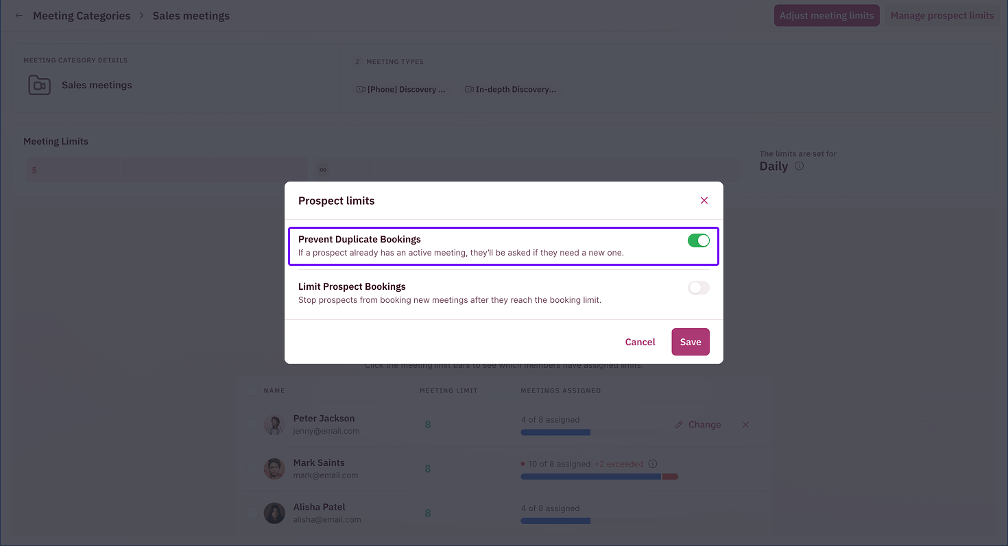 Prevent Duplicate Bookings