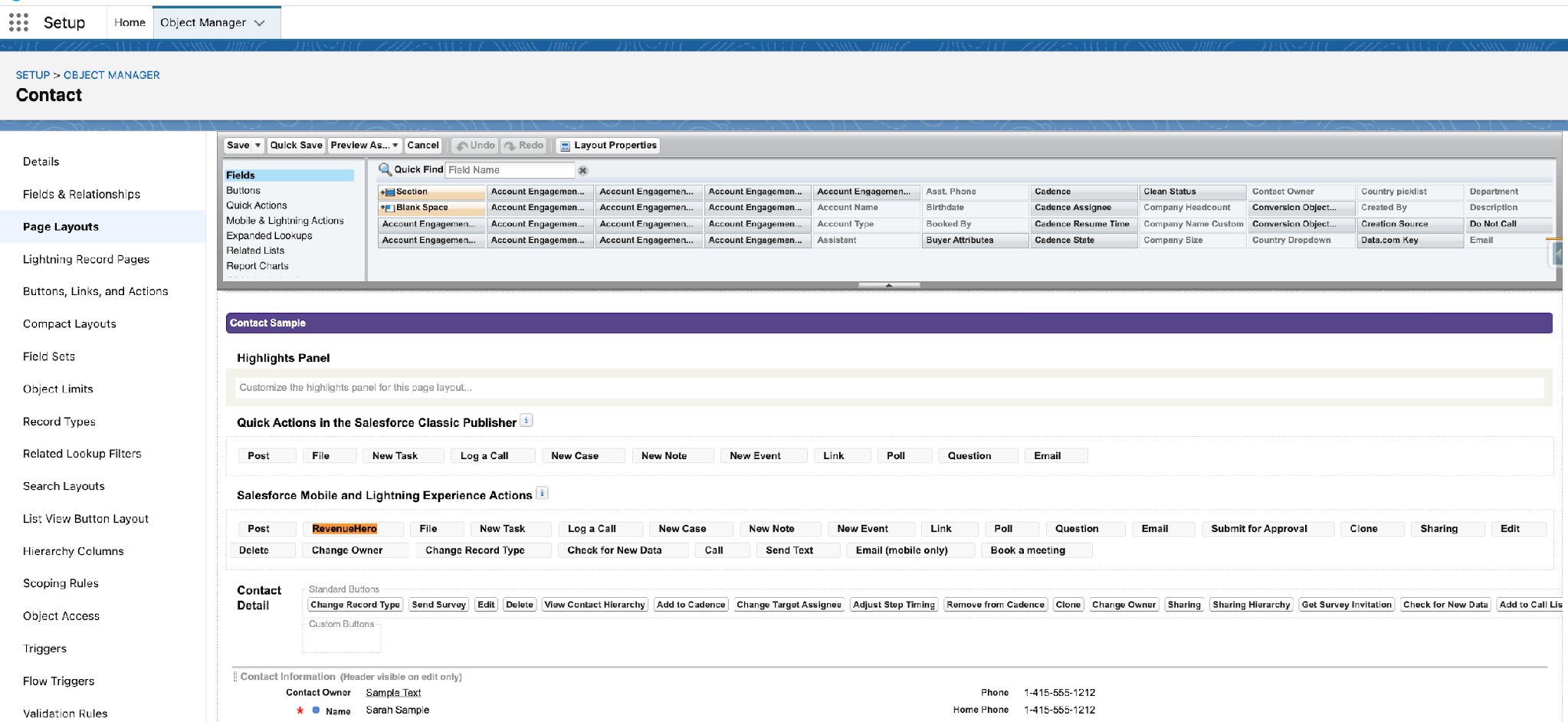Add Button To Page Layout