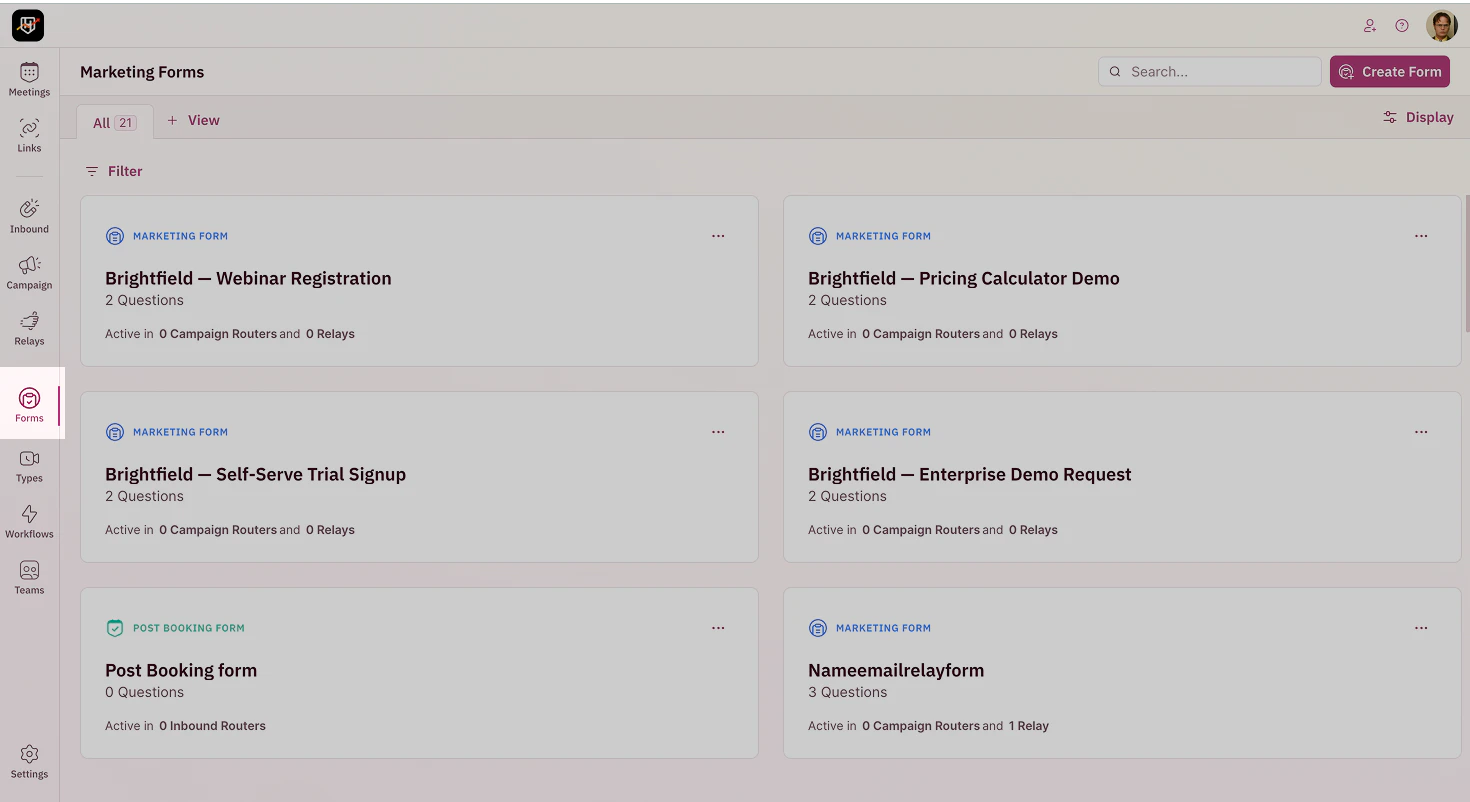 Select Required Form