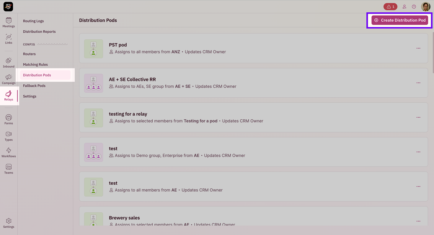 Adding Subgroups to Distribution Pod