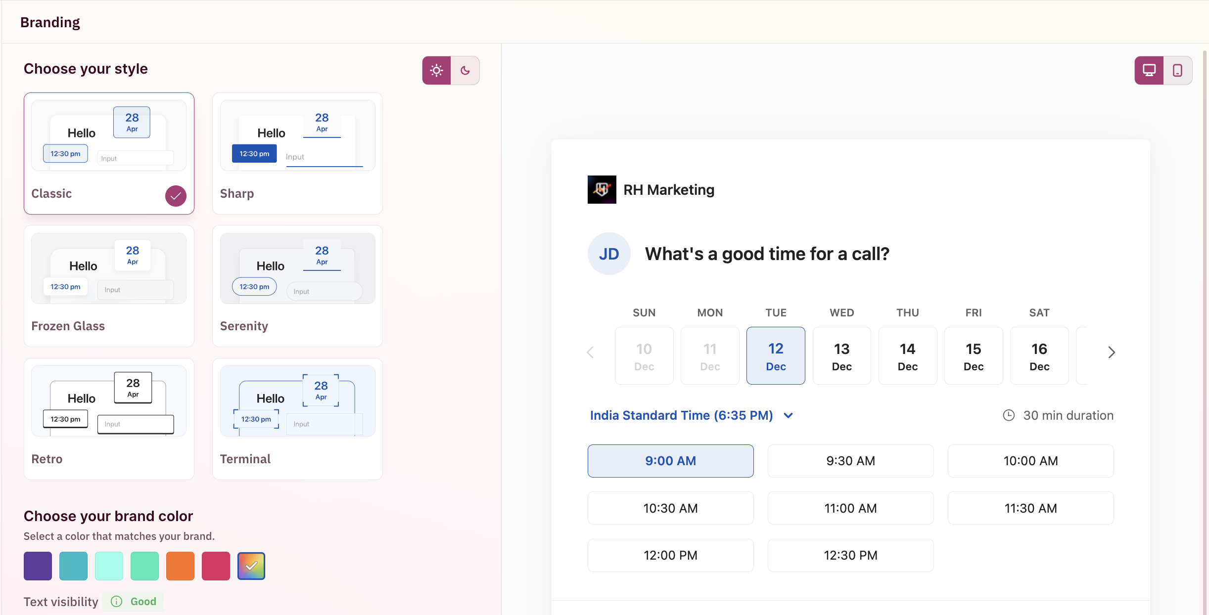 Branding Navigation