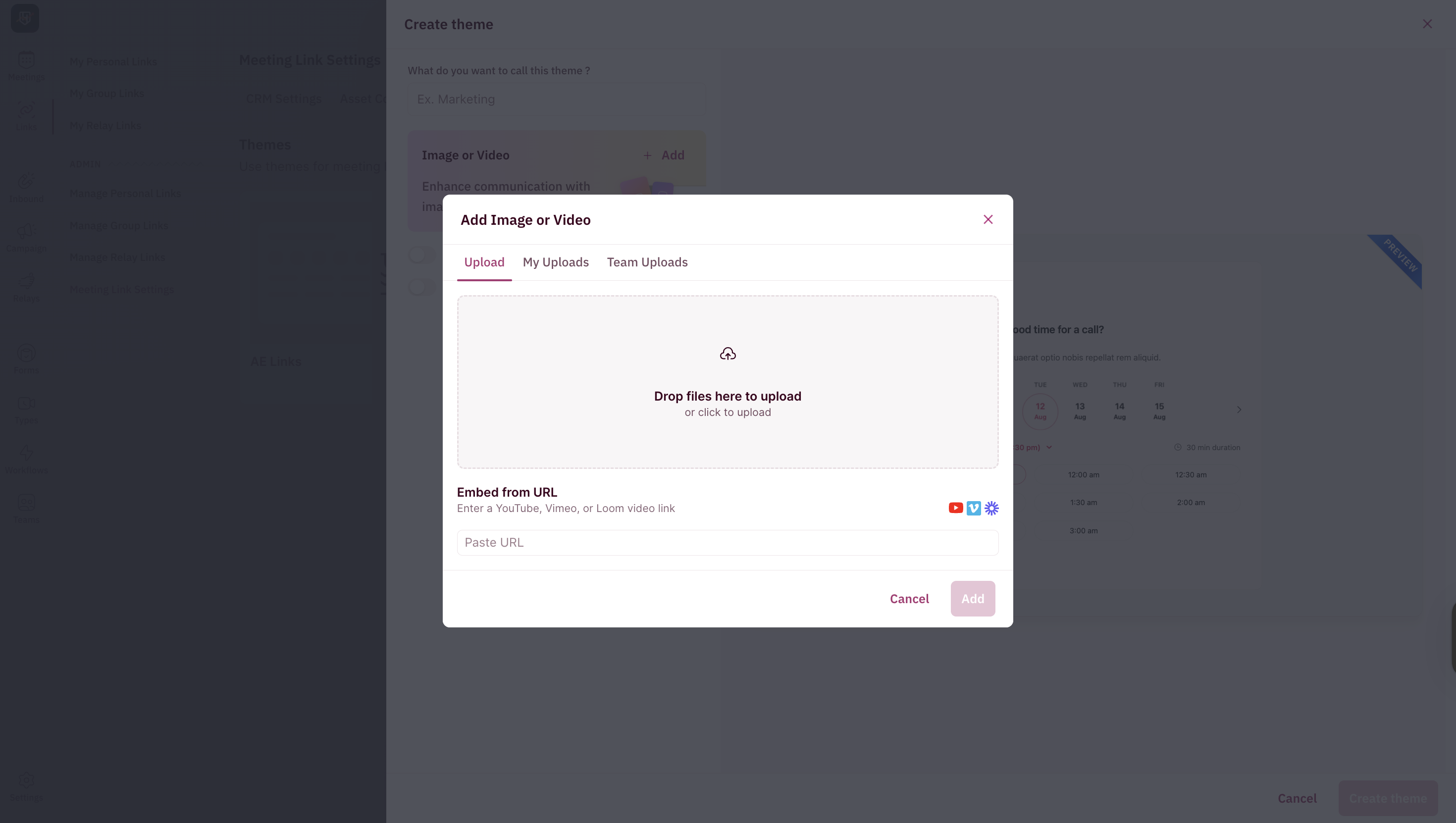 Link Settings Themes 3 Pn