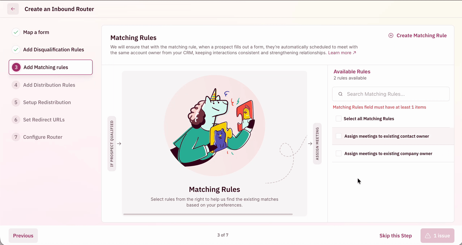 Matching Rule Add