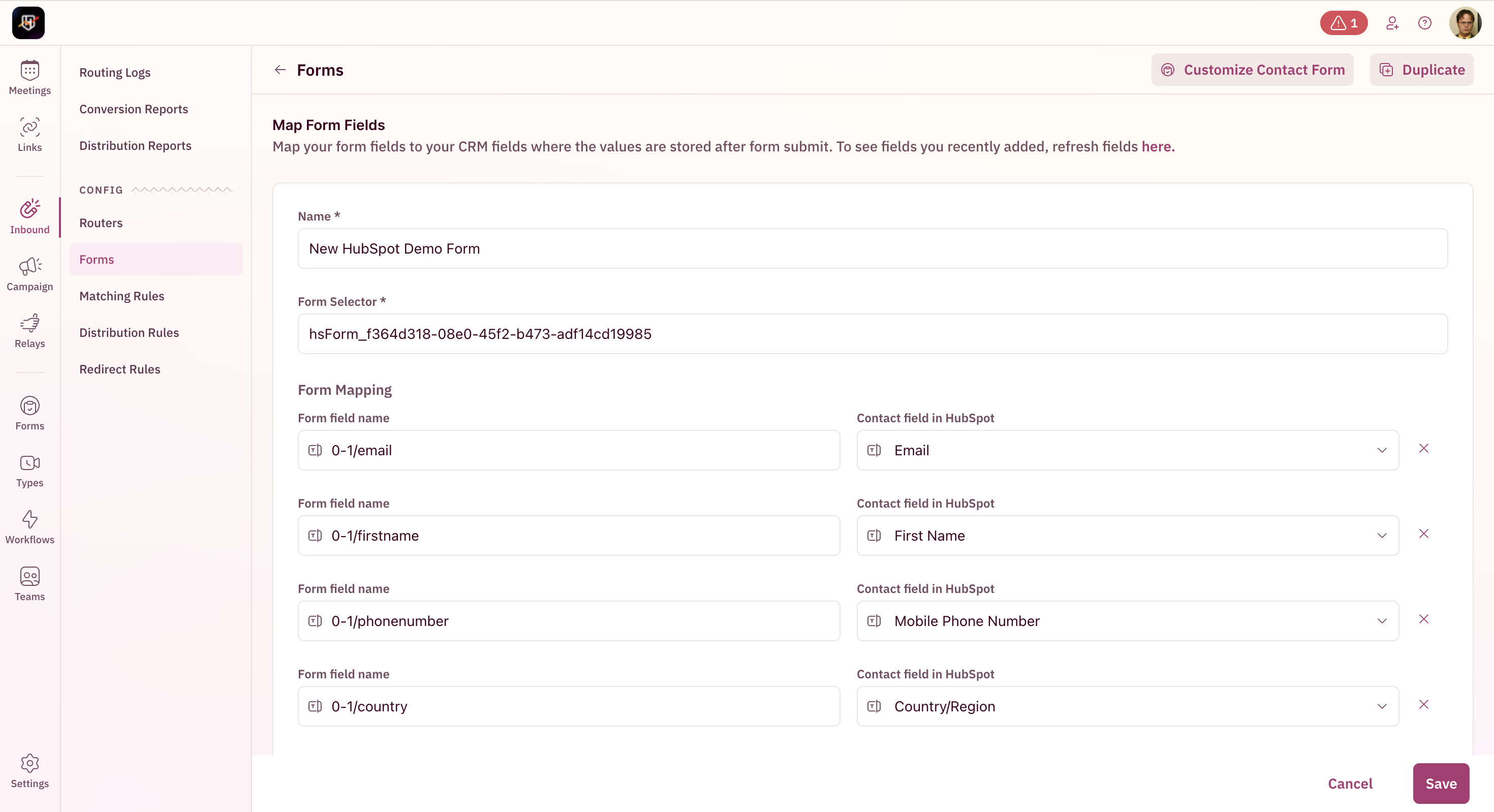Mapping HubSpot fields to RevenueHero