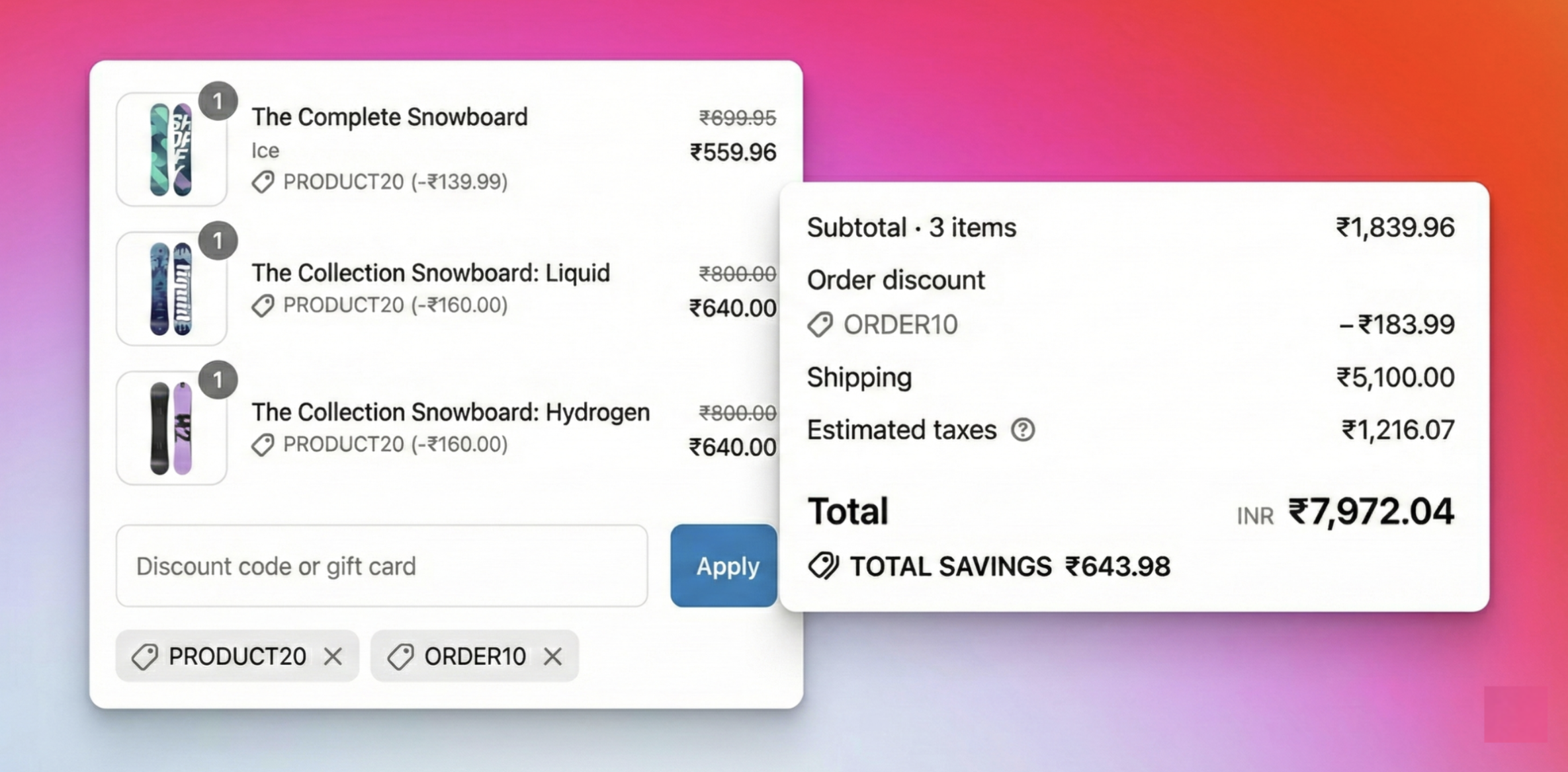 Enhanced discount management Discounts Improved