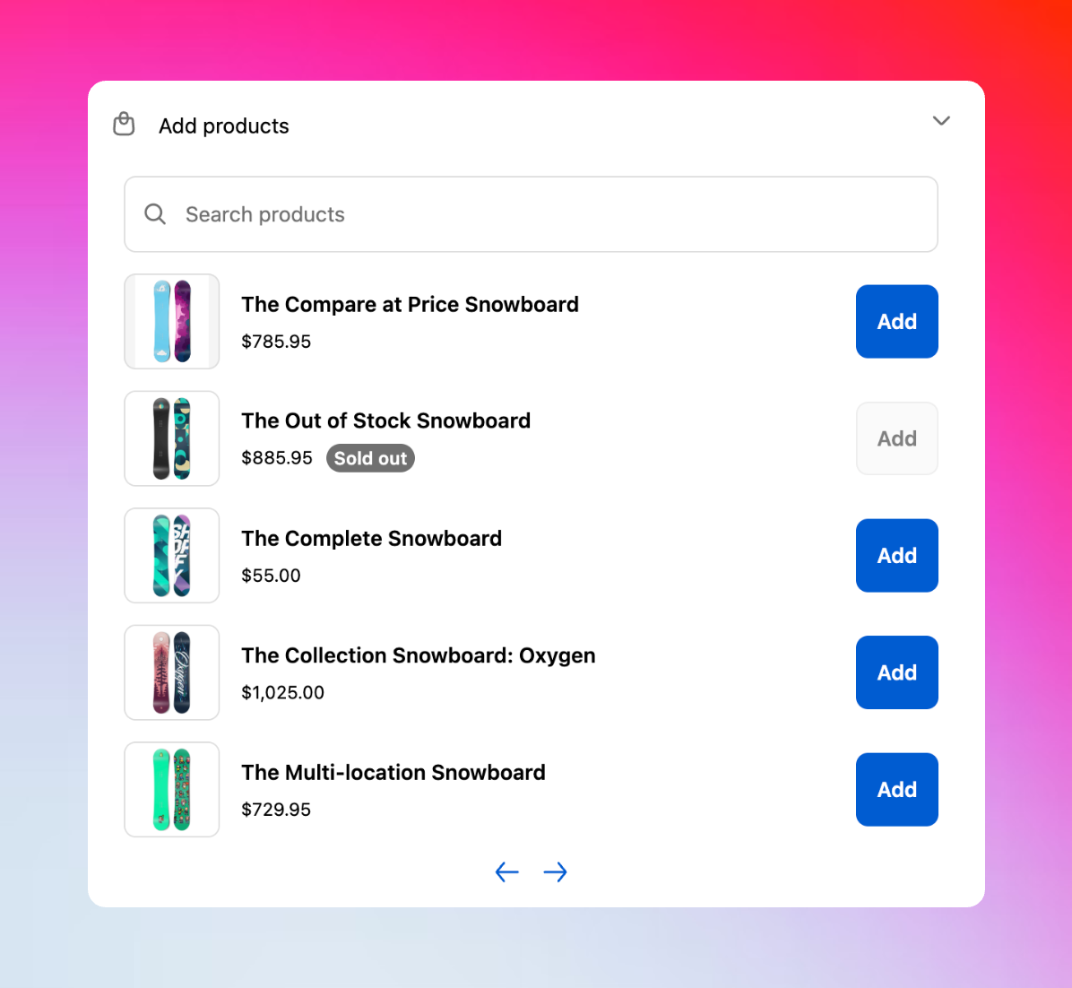 Revize add products/ upsell widget on order status page