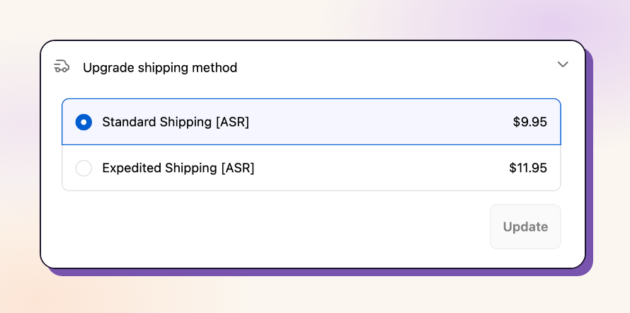 Shipping Upgrade - Revize Documentation