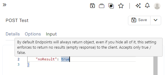 Run API Inputs no result Run API Inputs no result