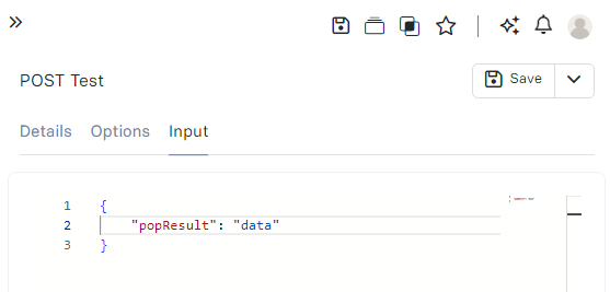 Run API Inputs pop result Run API Inputs pop result