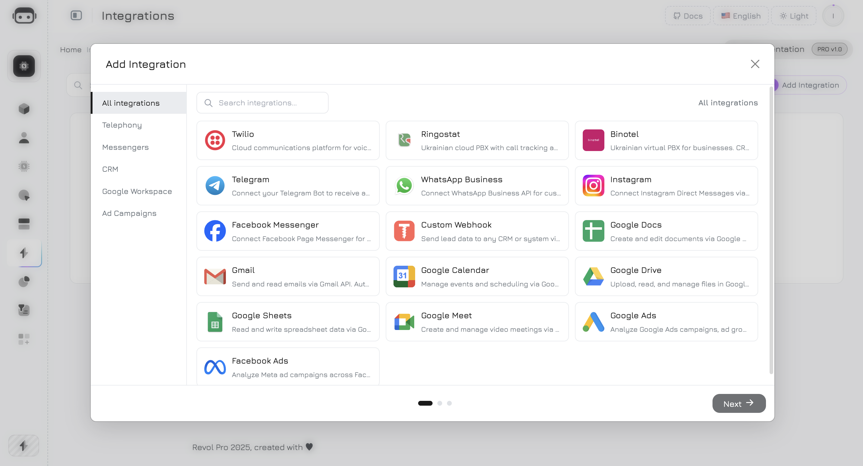 Integrations overview