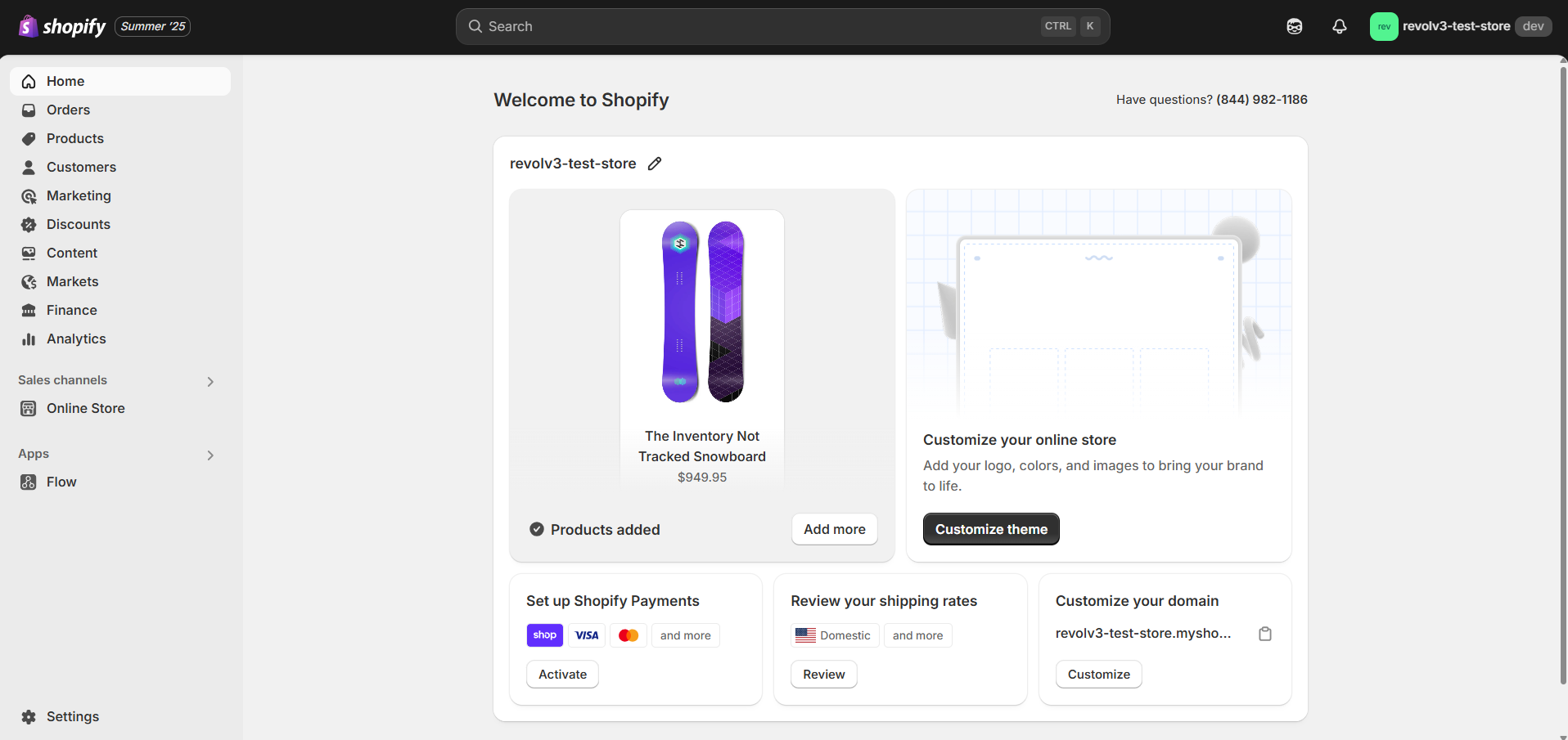 Shopify payment settings