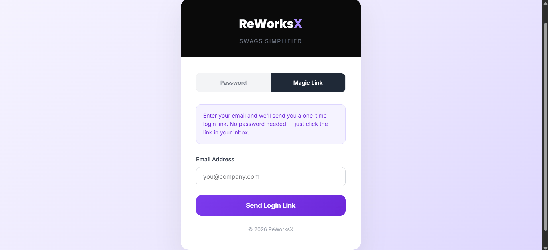 Magiclinklogin