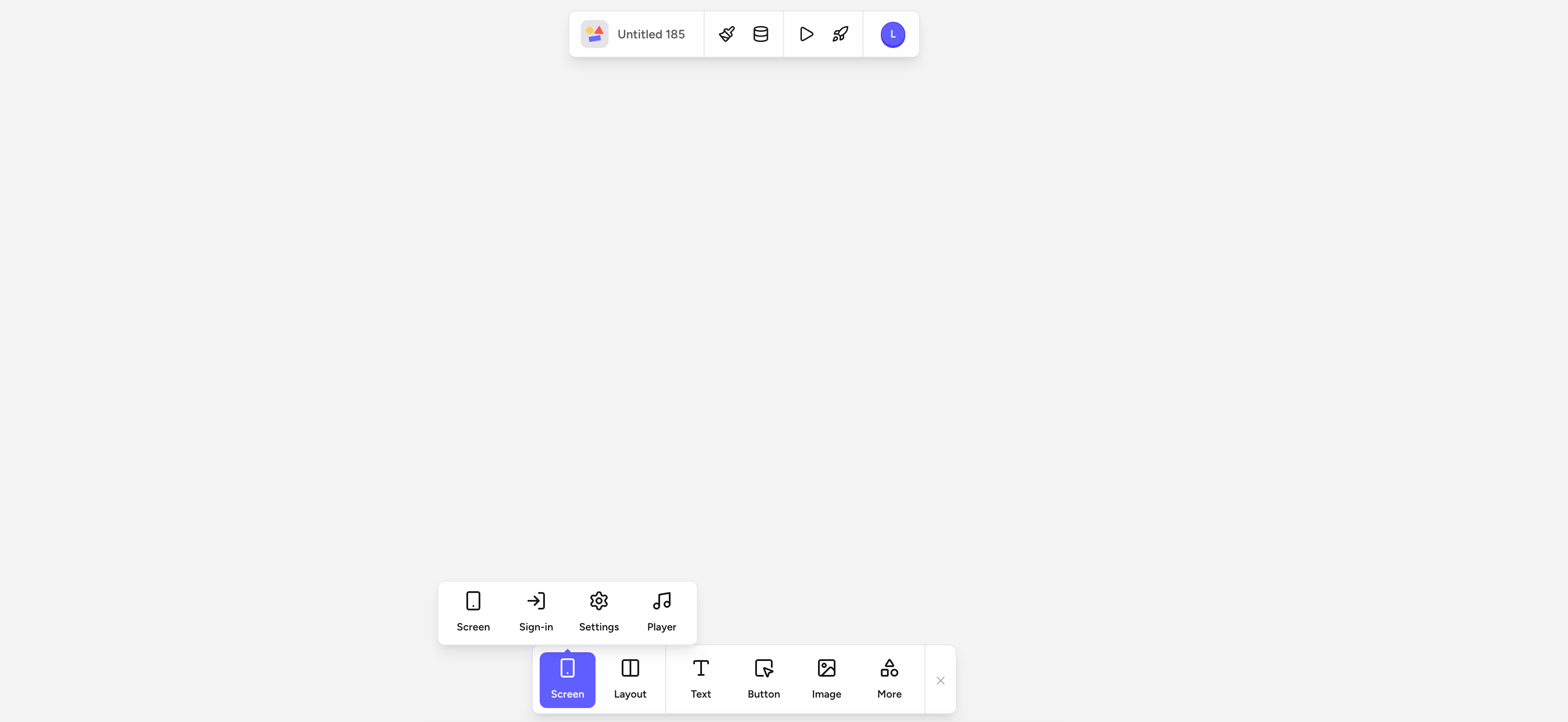 Screen submenu showing Screen, Sign-in, Settings, and Player options