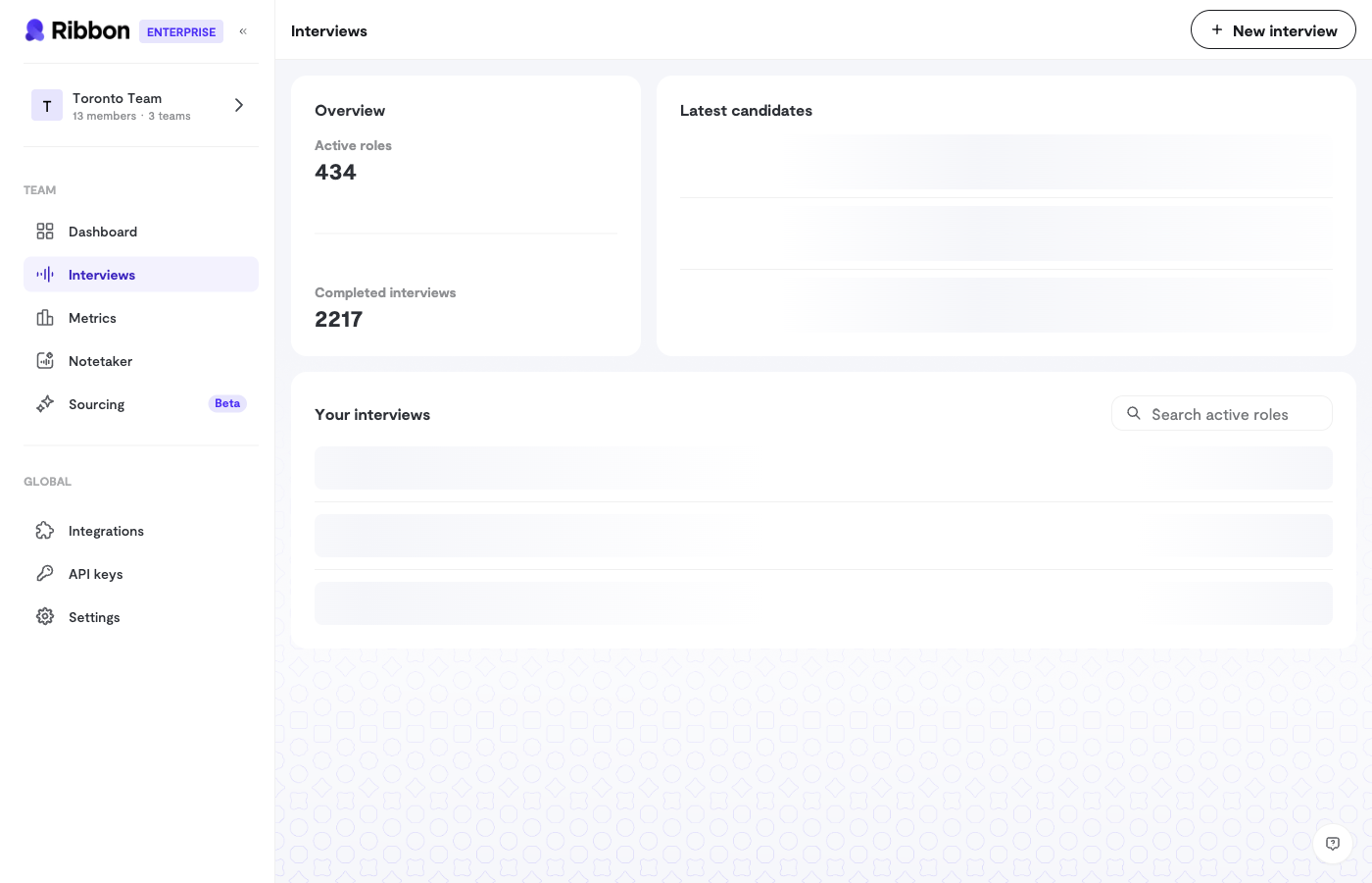 Interview Flows List
