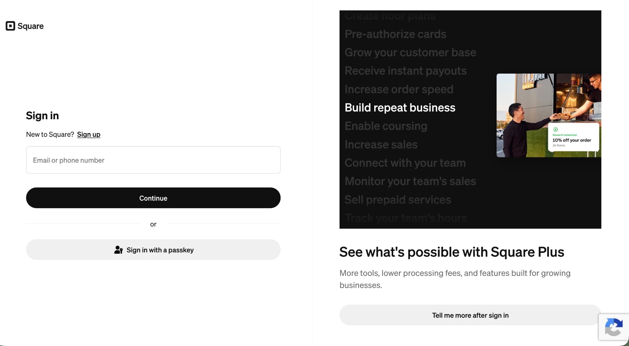 Square OAuth authorization screen