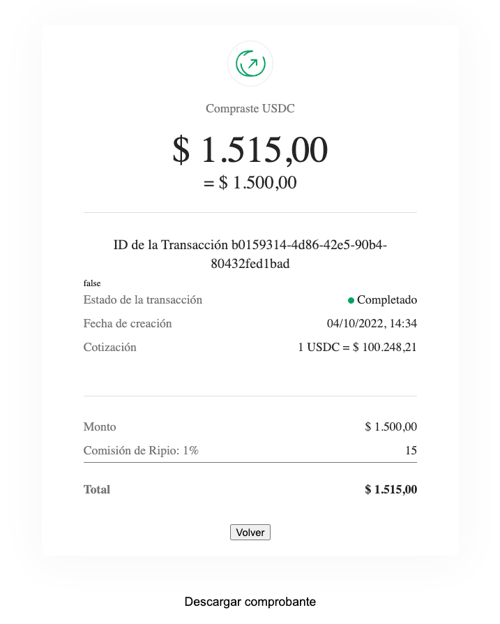 UI Theme Default of operation receipt!