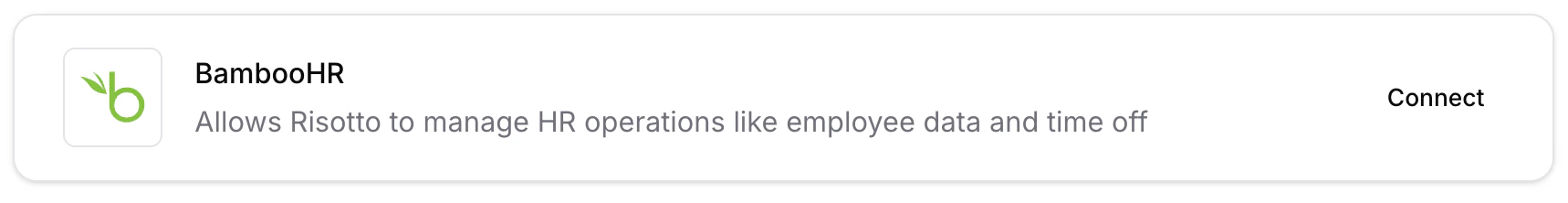 BambooHR Settings View